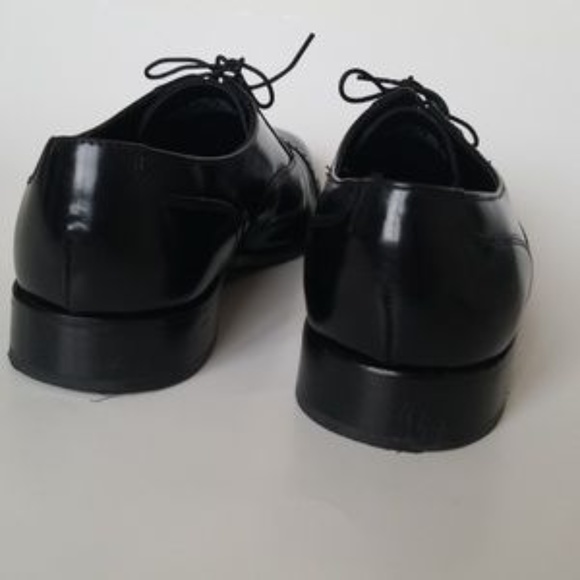 Florsheim black cap toe men's shoes size 9.5 -A2 - Picture 6 of 8